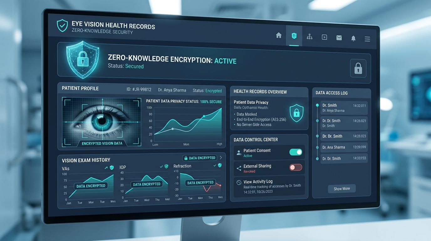 Zero knowledge medical privacy dashboard